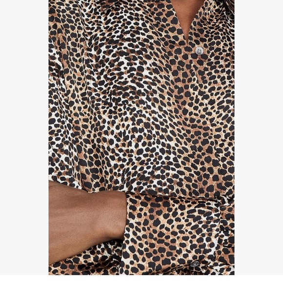 Equipment Animal Print Didina Long Sleeve Shirt Size S - Picture 5 of 14